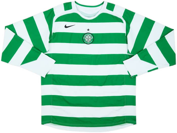 2005-07 Celtic Home L/S Shirt McGeady #46 - 4/10 - (L)