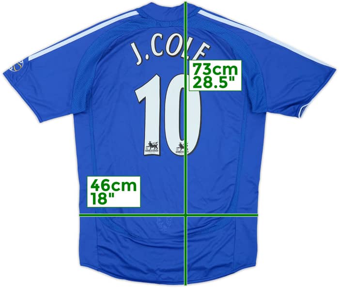 2006-08 Chelsea Home Shirt J.Cole #10 - 7/10 - (S)