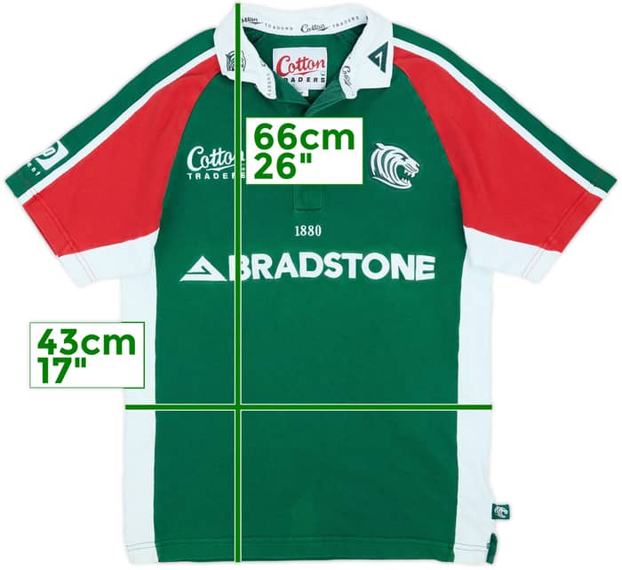 2000s Leicester Tigers Cotton Traders Polo Shirt - 7/10 - (XL.Boys)