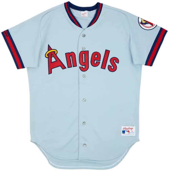 1989-92 California Angels Rawlings Authentic Away Jersey - 8/10 - (L)