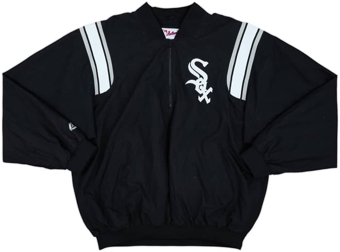 2000s Chicago White Sox Majestic 1/4 Zip Dugout Jacket - 9/10 - (XL)