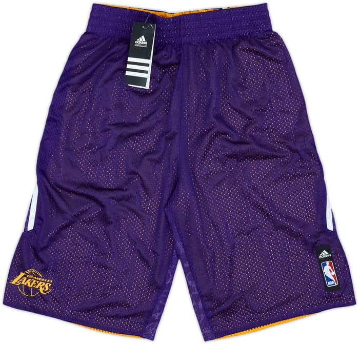 2013-14 LA Lakers adidas Reversible Training Shorts (M)