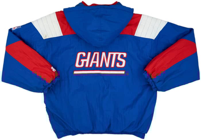 1990s New York Giants Starter 1/2 Zip Rain Coat - 7/10 - (XL)