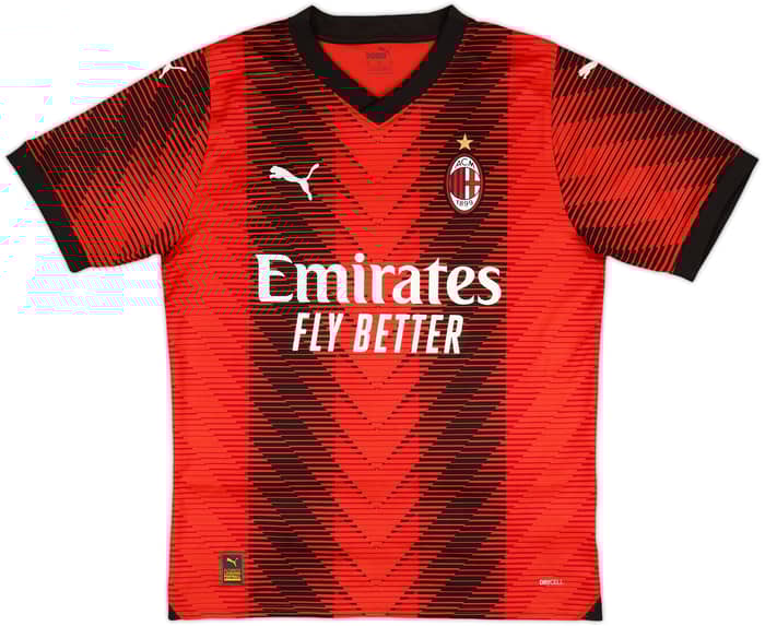 2023-24 AC Milan Home Shirt - 9/10 - (M)