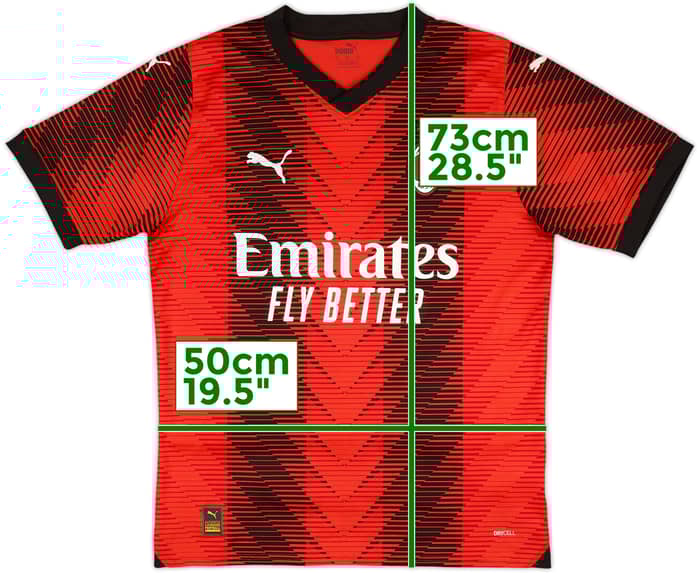 2023-24 AC Milan Home Shirt - 9/10 - (M)