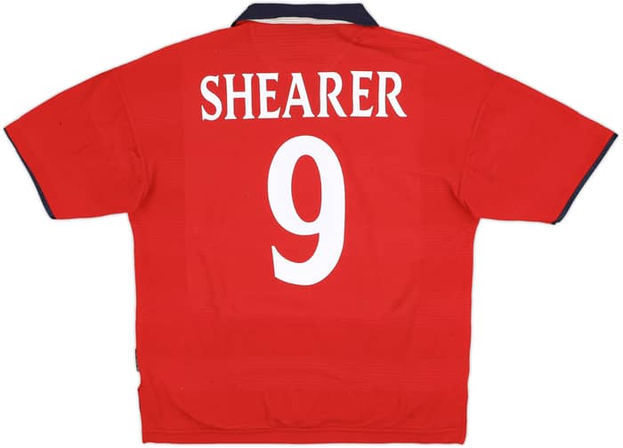 1999-01 England Away Shirt Shearer #9 - 7/10 - (L)