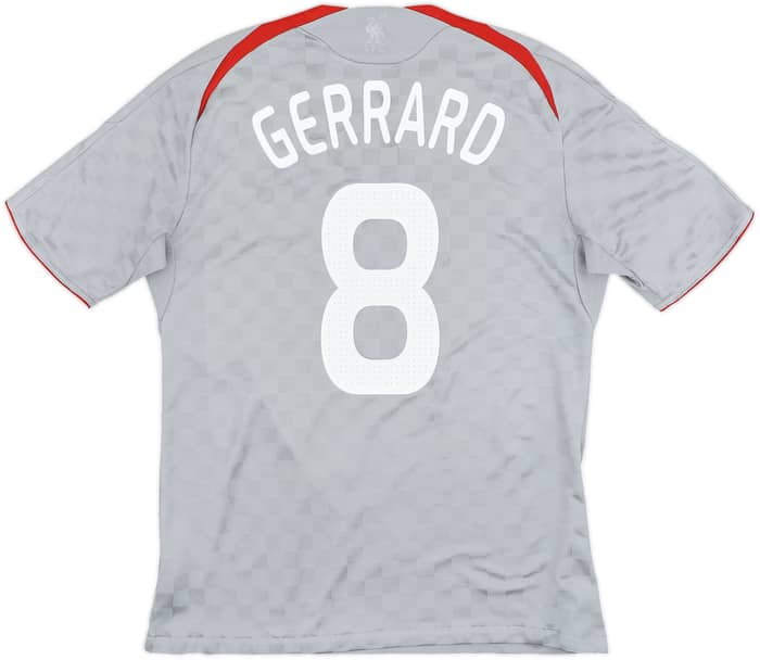 2008-09 Liverpool Away Shirt Gerrard #8 - 6/10 - (L)