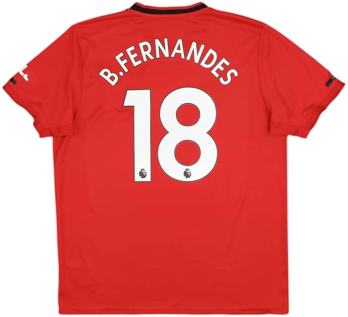 2019-20 Manchester United Home Shirt B.Fernandes #18 - 6/10 - (XL)