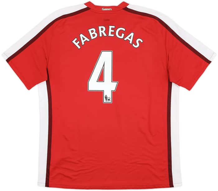 2008-10 Arsenal Home Shirt Fabregas #4 - 6/10 - (XL)