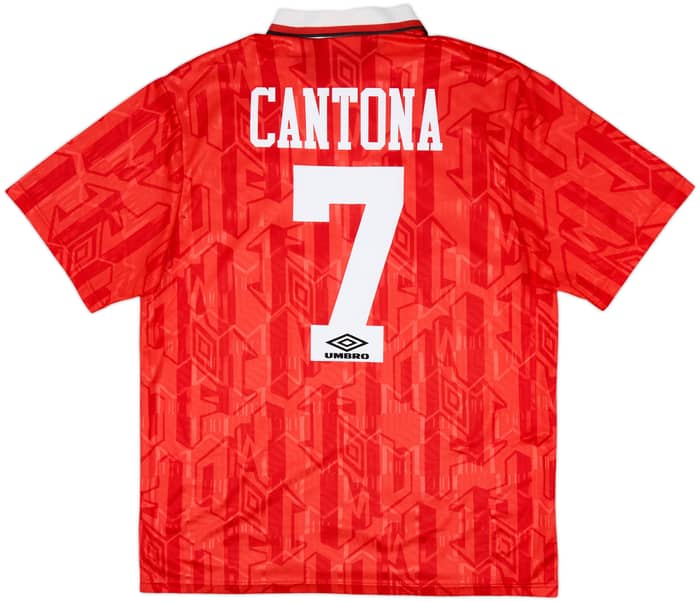 1992-94 Manchester United Home Shirt Cantona #7 - 8/10 - (L)