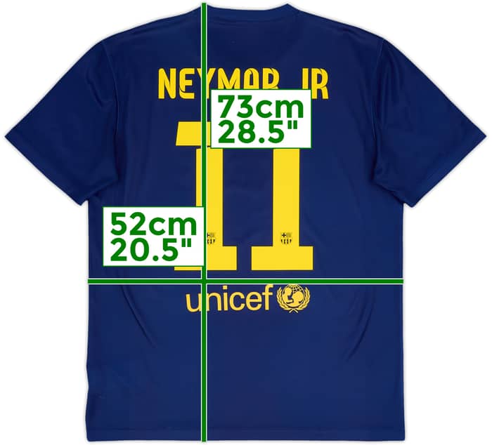 2014-15 Barcelona Basic Home Shirt Neymar Jr #11 - 10/10 - (M)