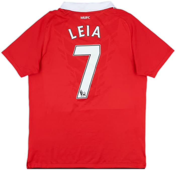 2010-11 Manchester United Home Shirt Leia #7 - 7/10 - (XL.Boys)