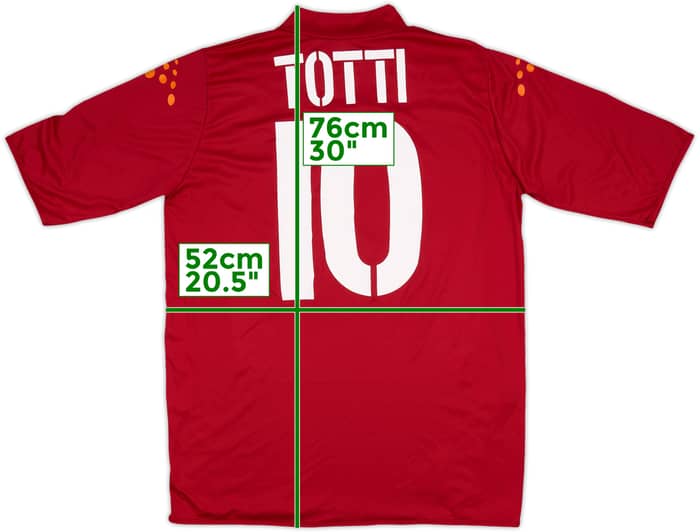 2004-05 Roma Home Shirt Totti #10 - 8/10 - (XL)