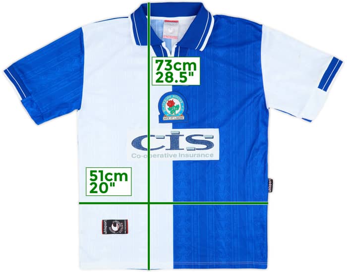 1998-99 Blackburn Home Shirt 'Jansen' - 7/10 - (M)