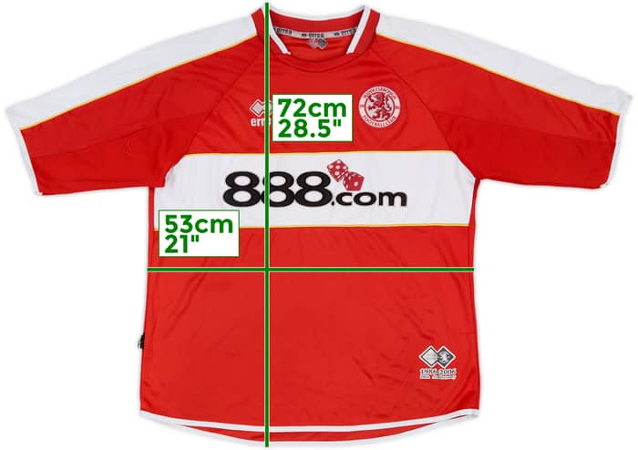 2006-07 Middlesbrough Home Shirt - 6/10 - (L)