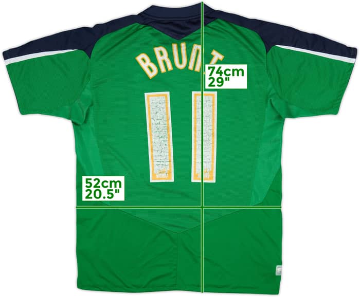 2004-05 Northern Ireland Home Shirt Brunt #11 - 6/10 - (L)