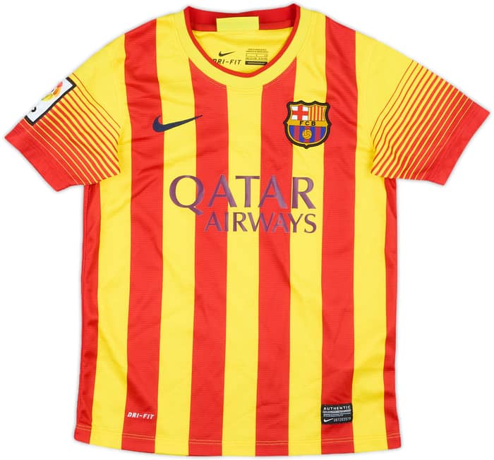 2013-15 Barcelona Away Shirt - 10/10 - (S.Boys)