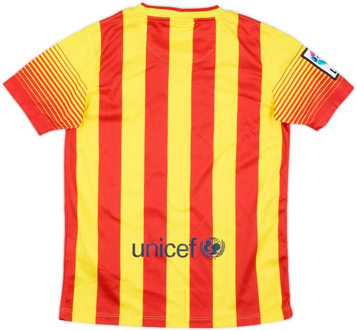 2013-15 Barcelona Away Shirt - 10/10 - (S.Boys)