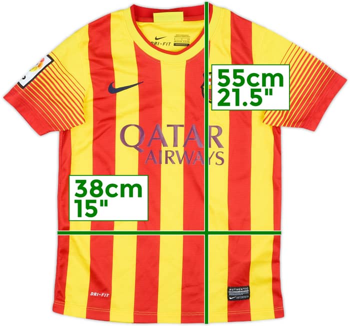 2013-15 Barcelona Away Shirt - 10/10 - (S.Boys)