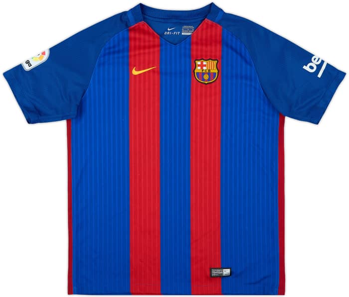 2016-17 Barcelona Home Shirt - 9/10 - (XL.Boys)