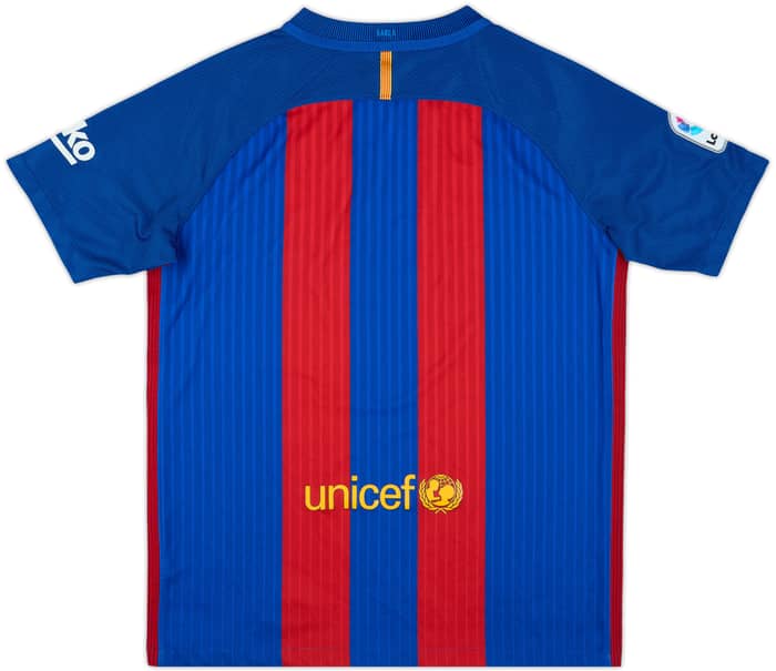 2016-17 Barcelona Home Shirt - 9/10 - (XL.Boys)