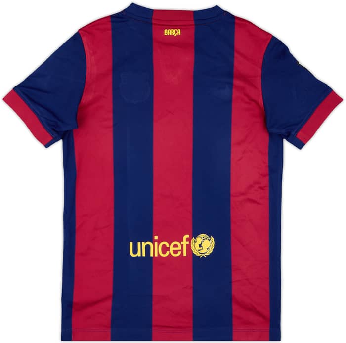 2014-15 Barcelona Home Shirt - 9/10 - (M.Boys)