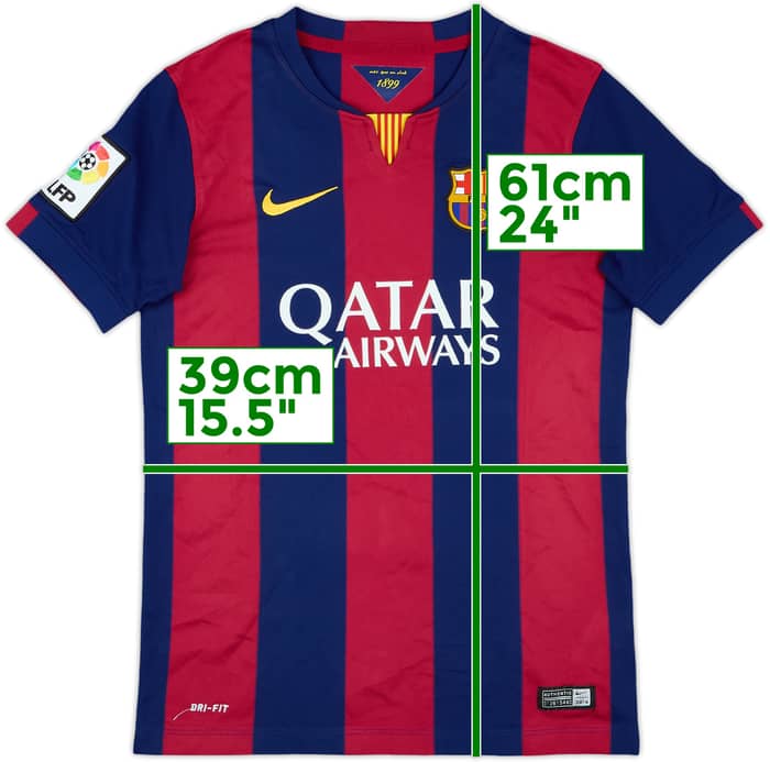 2014-15 Barcelona Home Shirt - 9/10 - (M.Boys)