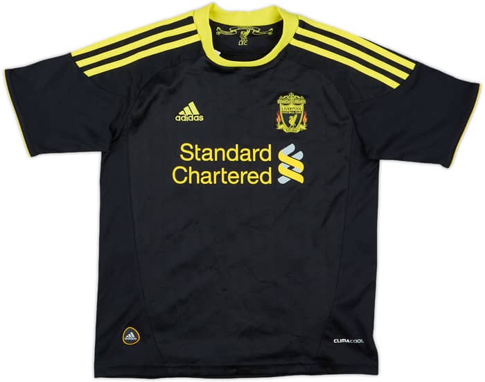 2010-11 Liverpool Away Shirt Poulsen #28 - 6/10 - (S.Boys)