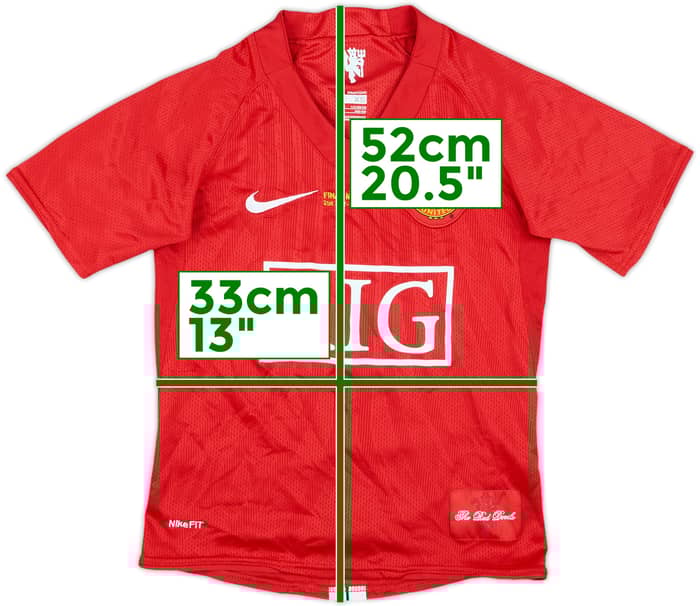 2007-09 Manchester United 'Final' Home Shirt - 9/10 - (6-7 Years)