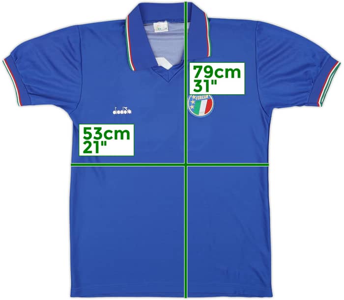 1986-91 Italy Home Shirt #13 - 8/10 - (L)