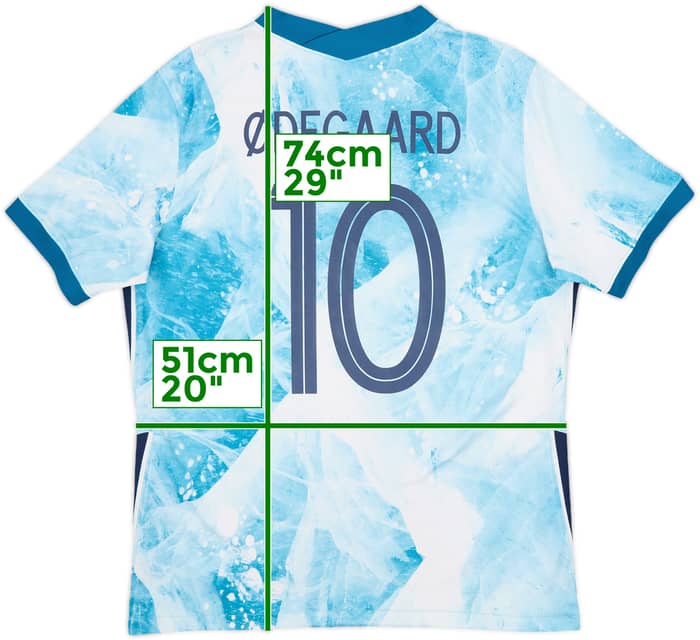 2020-21 Norway Away Shirt Odegaard #10 - 8/10 - (L)
