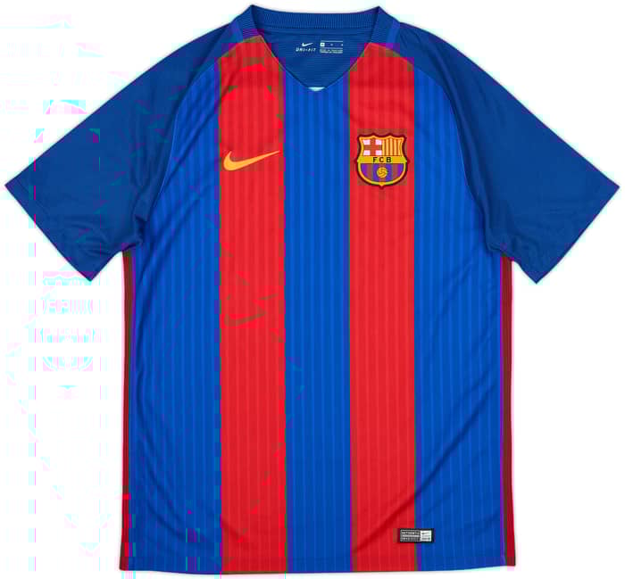 2016-17 Barcelona Youth Issue Home Shirt #16 - 10/10 - (M)