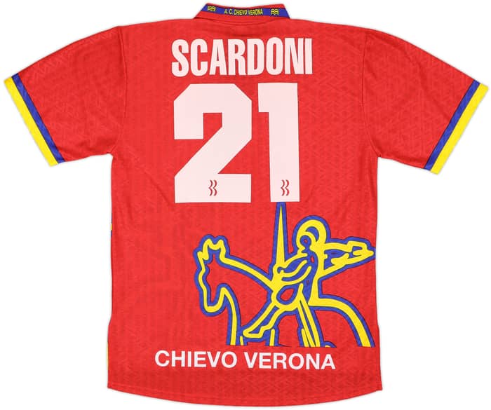 1997-98 Chievo Verona Away Shirt Scardoni #21 - 8/10 - (XL)