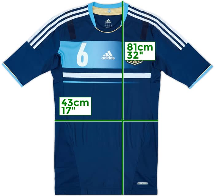 2011-13 Argentina Player Issue Away Shirt #6 - 9/10 - (L)