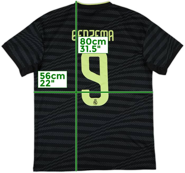 2022-23 Real Madrid Third Shirt Benzema #9 - 5/10 - (L)