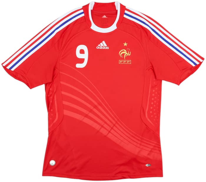 2007-08 France Away Shirt Benzema #9 - 8/10 - (M)