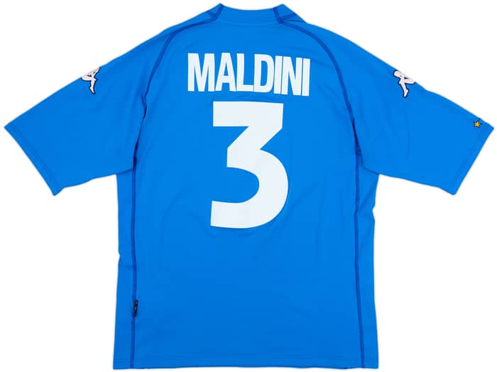 2000-01 Italy Home Shirt Maldini #3 - 8/10 - (XL)
