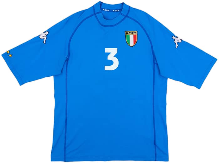 2000-01 Italy Home Shirt Maldini #3 - 8/10 - (XL)