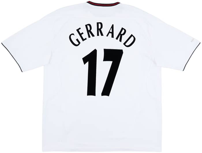 2003-04 Liverpool Away Shirt Gerrard #17 - 7/10 - (XXL)