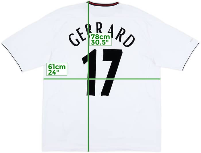 2003-04 Liverpool Away Shirt Gerrard #17 - 7/10 - (XXL)
