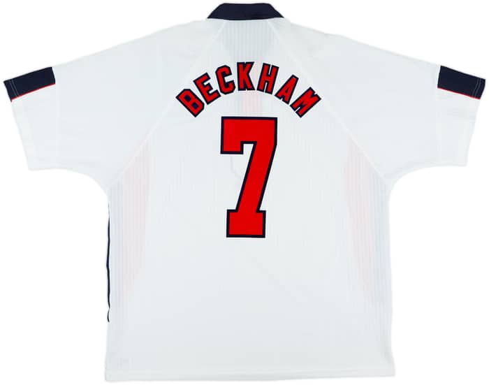 1997-99 England Home Shirt Beckham #7 - 10/10 - (XXL)