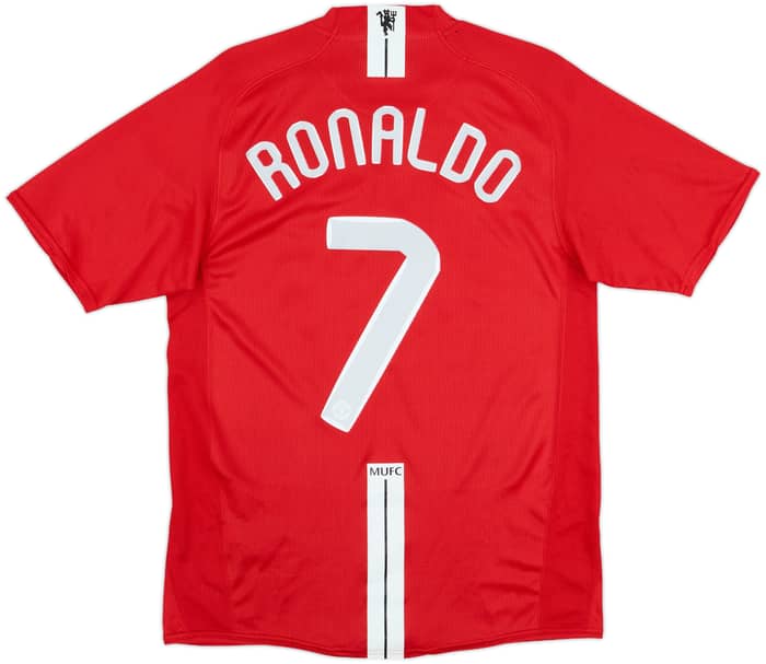 2007-09 Manchester United Home Shirt Ronaldo #7 - 8/10 - (S)