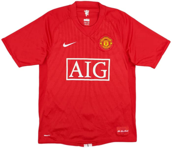 2007-09 Manchester United Home Shirt Ronaldo #7 - 8/10 - (S)