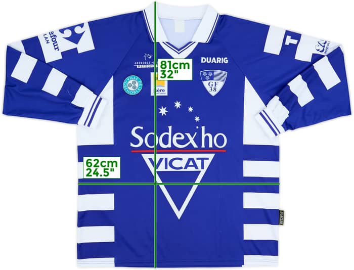 1999-00 Grenoble Foot Home L/S Shirt - 7/10 - (XL)