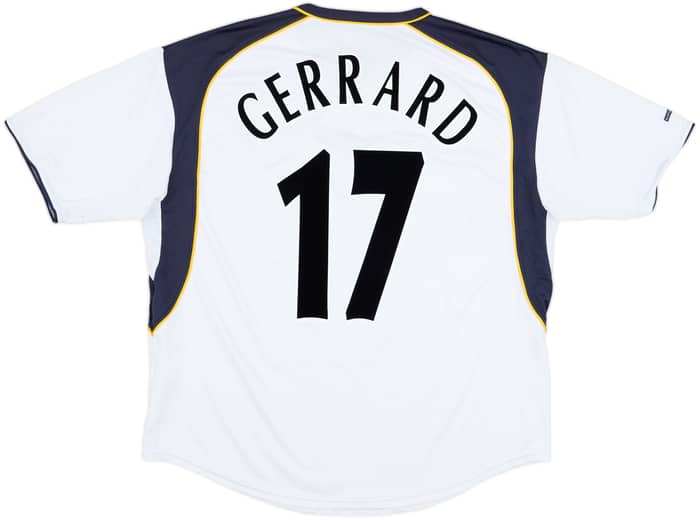 2001-03 Liverpool Away Shirt Gerrard #17 - 8/10 - (XL)