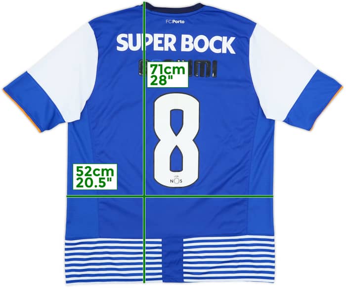 2015-16 Porto Home Shirt Brahimi #8 - 5/10 - (M)