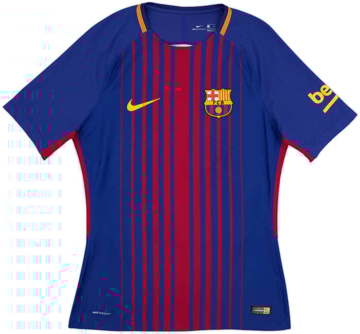2017-18 Barcelona Authentic Home Shirt - 9/10 - (Women's M)