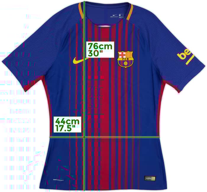 2017-18 Barcelona Authentic Home Shirt - 9/10 - (Women's M)