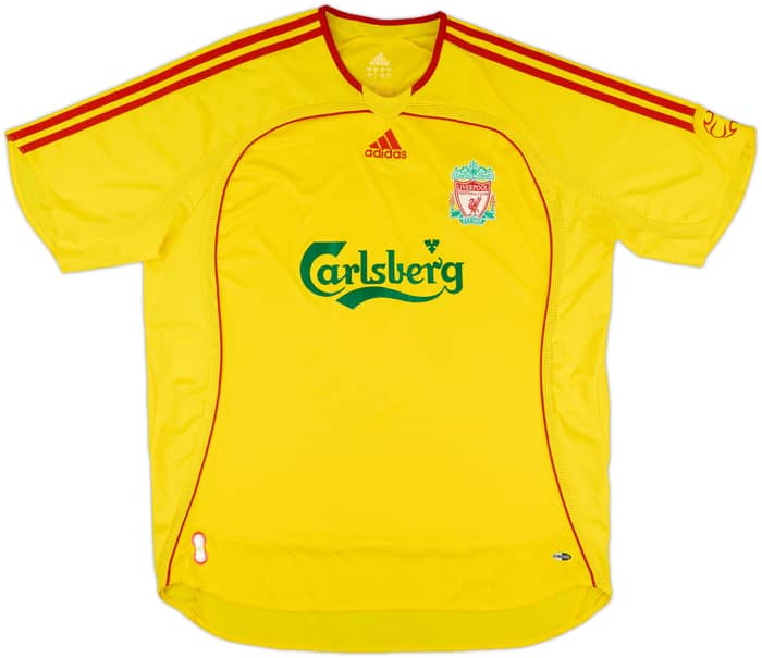 2006-07 Liverpool Away Shirt Finnan #3 - 8/10 - (XL)