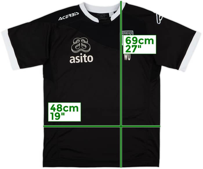 2016-17 Heracles Almelo Acerbis Staff Issue Training Shirt 'WU' - 9/10 - (S)